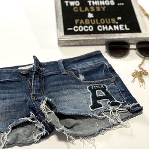 Abercrombie denim shorts size 2